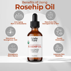 Textura ligera del aceite Rosa Mosqueta Everyday Beauty, se absorbe rápidamente.