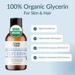 Uso cosmético casero con glicerina orgánica Everyday Beauty para cremas.