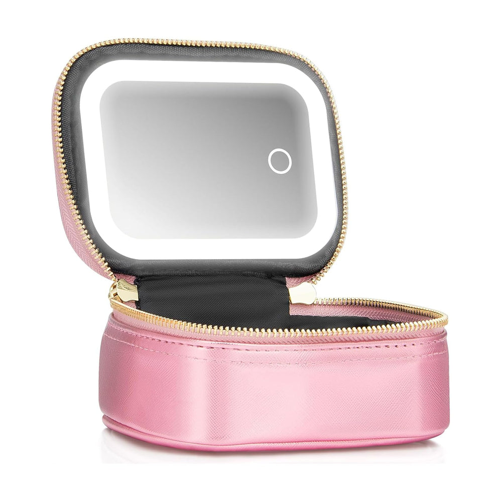 Extrei Gent bollo maquillaje mini con luz LED, ideal para retoques en cualquier lugar.