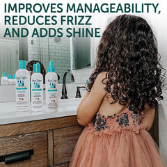 Cabello rizado definido con Fairy Tales Curly-Q tras el lavado
