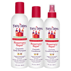 Fairy Tales Rosemary Repel champú para niños, limpieza suave y aroma agradable.
