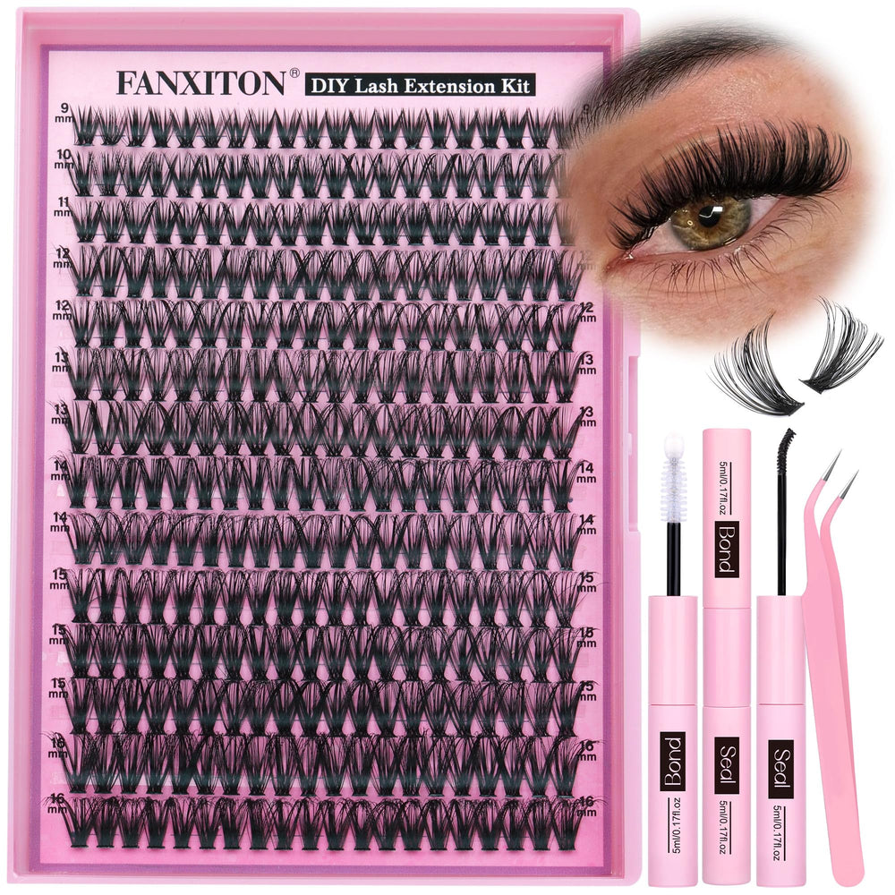 FANXITON conjunto de extensiones 40D para uso en casa, aspecto natural.