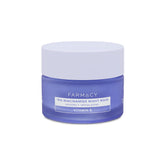 Farmacy Mascarilla Nocturna de Niacinamida, textura cremosa para suavizar poros al despertar.
