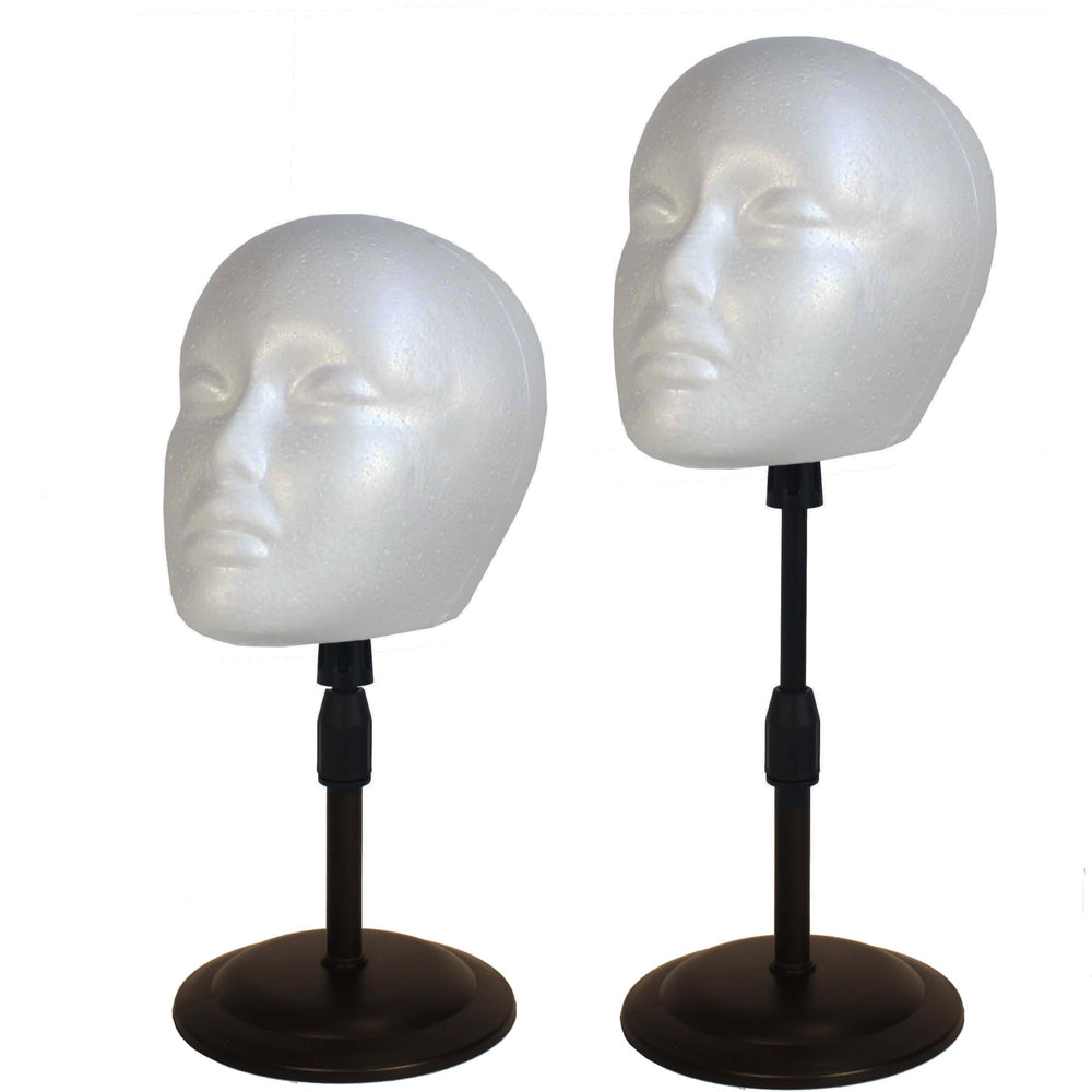 Fashion Do: dos soportes ajustables para cabezas de maniquí, ideal para ordenar pelucas.