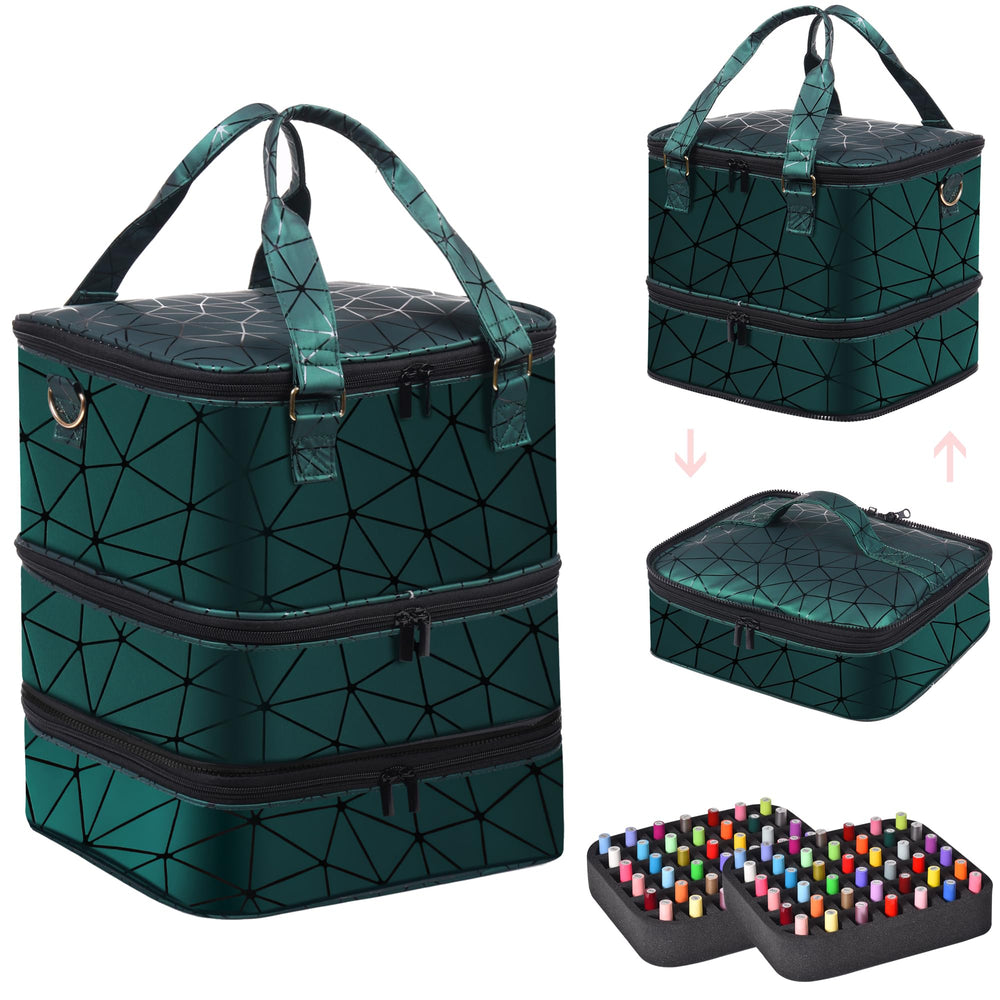 FCQQYWZ organizador grande para esmaltes con capacidad de 84+ botellas.