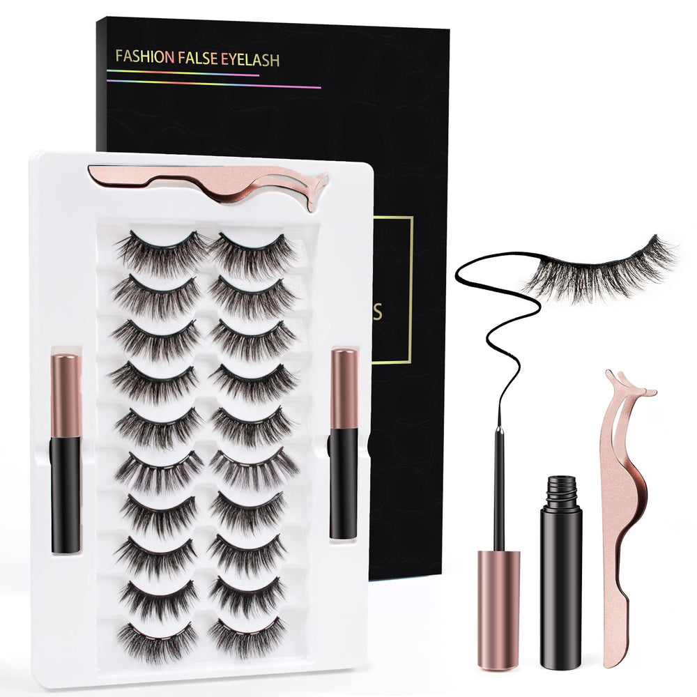 FEUHAISHI pestanas magneticas 3D: aspecto natural y reutilizables para uso diario.