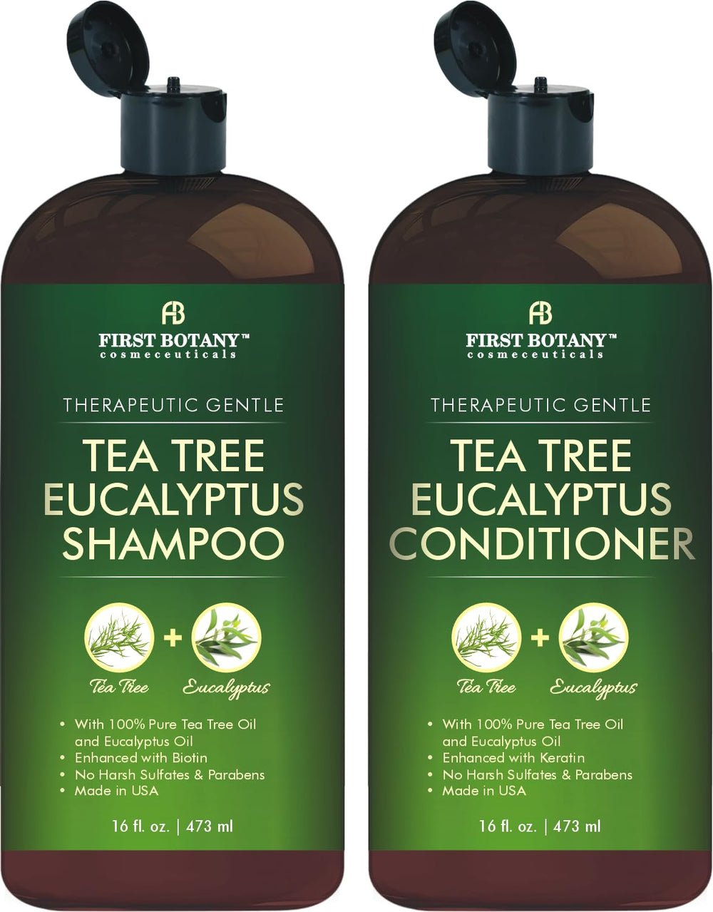 First Botany Champú Árbol de Té Eucalipto: limpieza profunda para cuero cabelludo y cabello