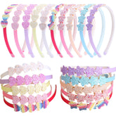 Diadema Fishdown para niñas con arcoíris y brillo, ideal para sesiones de fotos.