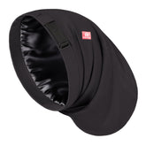 Bonete satin grande de Fittia para dormir protege rizos y cabello largo.