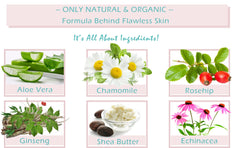 Ingredientes naturales de Fleur De Lis Naturals para rostro con beneficios hidratantes