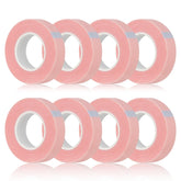 Cinta Flezoo para pestañas rosa, adhesiva suave y transpirable para extensiones.
