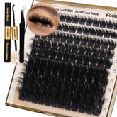 Kit Focipeysa de extensiones de pestañas en racimos para volumen