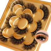 Pestañas Fluttery de Focipeysa con curva C 18 mm para una mirada suave y natural.