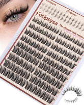 Pestañas Focipeysa racimos delicadas: aplicación rápida para look natural.