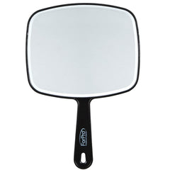 ForPro Professional Collection: Espejo de mano premium con frente claro para reflejo nítido.