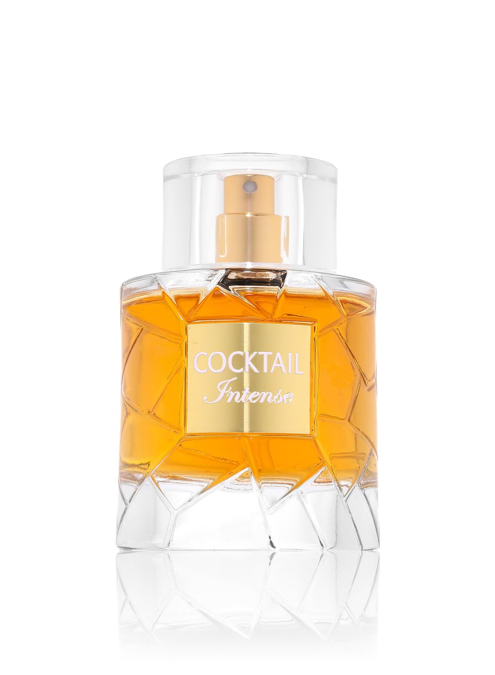 Fragrance World Cocktail Intense, botella elegante de 100 ml para uso diario.