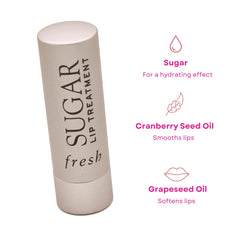 Textura cremosa de Fresh Sugar Lip Treatment Rose para labios suaves