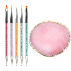 La paleta de arte en resina FULINJOY para mezclar esmaltes y crear diseños personalizados.