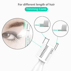 Funstant Afilador cejas cuchilla redondeada para piel suave.