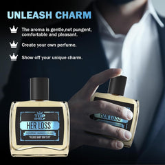GEBUTP Her Loss: base musk-ambar para presencia cálida y duradera.