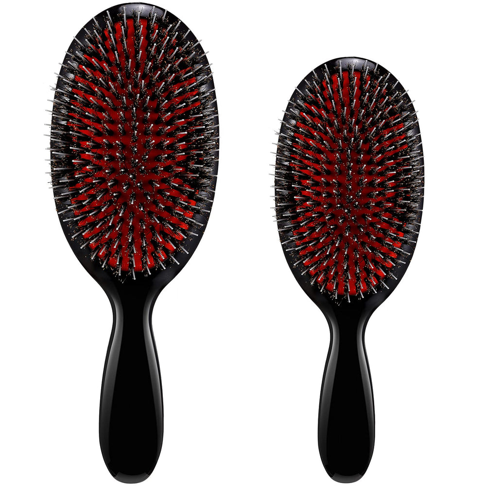 Cepillo Geiserailie con cerdas de jabalí para cuidado diario del cabello