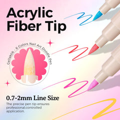 GELLAKTIK lapices arte uñas 0,7 mm para lineas finas