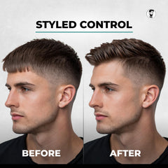 Acabado de brillo alto en gel de Gentlemen Republic para peinados pulidos.