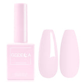 GGDECA gel rosa claro en botella color para manicura suave y uniforme.