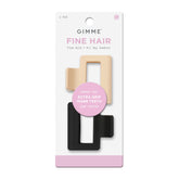 GIMME Beauty clip cuadrado con dientes extra para agarre firme en cabello fino.