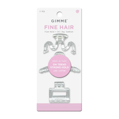 Pinza GIMME Beauty para pelo fino: agarre estable sin deslizamiento durante todo el día.