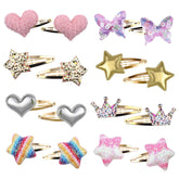 Gingbiss clip de pelo para niña con estrella: seguro para mechones finos y resistentes.