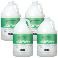 Acondicionador Ginger Lily Farms Club y Fitness, botella visible, hidratación ligera para cabello seco.