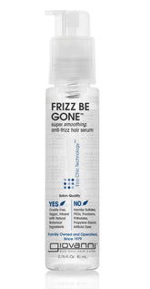 GIOVANNI Eco Chic Frizz Be Gone, botella lista para aplicar y sellar peinado.