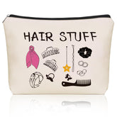 Bolsa Girlly Hair Stuff con diseño frontal para cosméticos y accesorios.