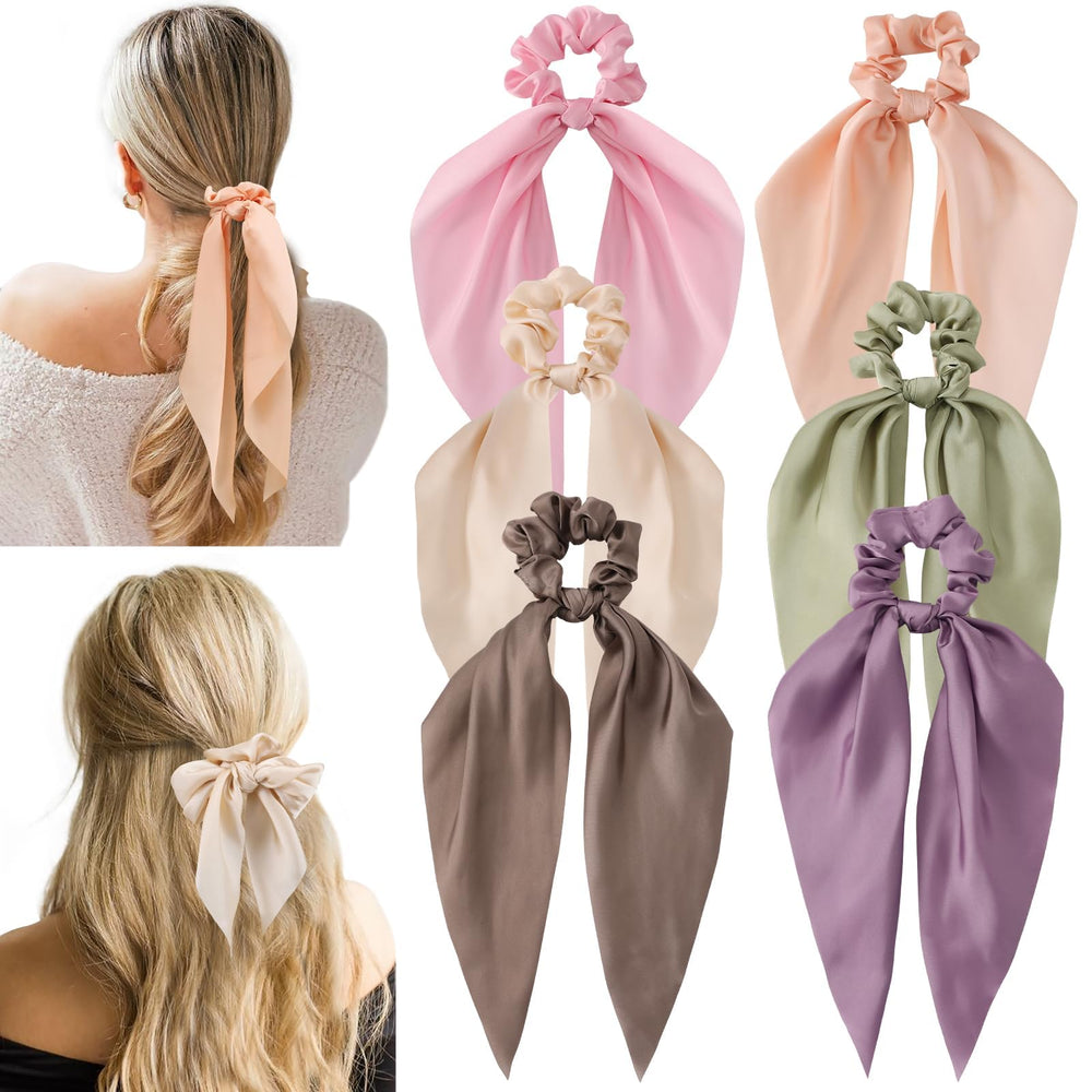 Glaudmeiss lazo seda nudo blanco, accesorio elegante para peinados diarios.