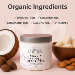 Glimmer Goddess texture close-up showing rich whipped butter for deep hydration