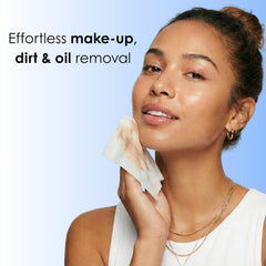 Global Beauty Care: textura suave de las toallitas para limpieza facial.