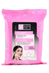 Global Beauty Care toallitas desmaquillantes con colágeno, uso diario para piel hidratada.