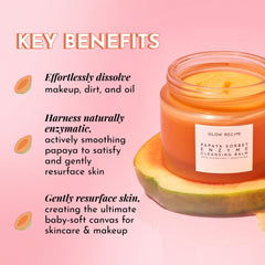 Bálsamo limpiador Glow Recipe con textura balm a leche y exfoliación suave