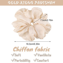 GOLD XIONG PADISHAH gomas grande chiffon, uso diario que evita tirones y marcas