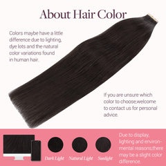 GOO GOO Cabello liso Remy, puntas gruesas para un look suave.