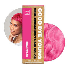Good Dye Young Brainwash, vertido de la botella para iniciar una aplicación suave y precisa.