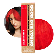 Good Dye Young Rock Lobster Red aplicación cremosa para tinte rojo vibrante que cuida el cabello