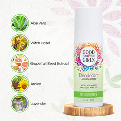Envase compacto de 3 oz de Good For You Girls para uso diario y viaje.