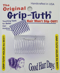Good Hair Days Grip-Tuth Shorty Tuck: peine cristal visual para sujeción duradera en cabello fino.
