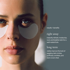 Parche ocular Goop con niacinamida para ojeras de aspecto más suave.
