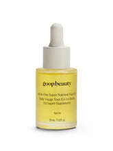 goop Aceite facial nutriente, botella con gotero, hidrata y mejora la textura.