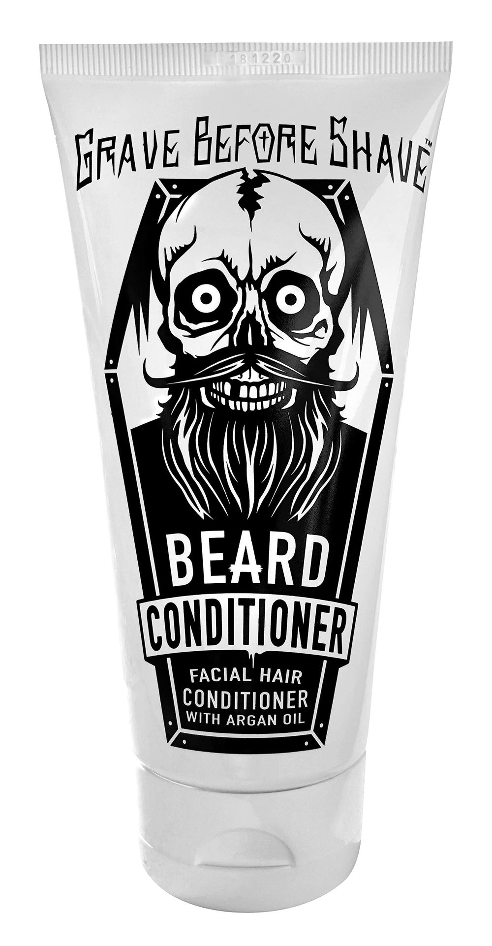 Acondicionador Grave Before Shave para barba suave e hidratada, con aroma de barbería clásica.