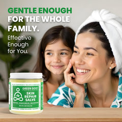 Green Goo Skin Repair Salve para arrugas y marcas, suaviza la apariencia de la piel.