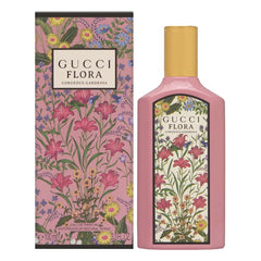 Gucci Flora Gorgeous Gardenia, botella de perfume, ideal para realzar el estado de ánimo con notas florales.